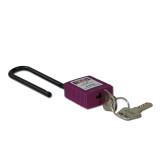 長梁絕緣安全掛鎖（紫）長桿聚酯絕緣安全掛鎖 上鎖掛牌 14684 - 紫色130x38xΦ6mm