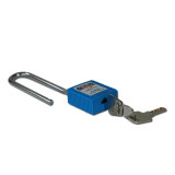 長樑工程塑膠安全掛鎖（藍）聚酯安全掛鎖 掛牌上鎖鎖頭 14666 - 藍色130x38xΦ6mm