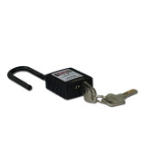 絕緣安全掛鎖（黑色）電氣開關專用絕緣掛鎖 空開安全掛鎖 14675 - 黑色90x38xΦ6mm