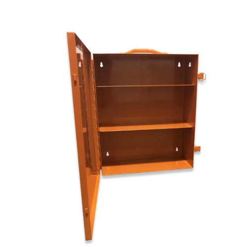 鋼製鎖具管理箱（空箱）安全鎖具存放箱 安全鎖具存放櫃 14736 - 紅色415×350×148mm