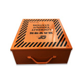 鋼製鎖具管理箱（空箱）安全鎖具存放箱 安全鎖具存放櫃 14736 - 紅色415×350×148mm