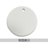 圓形空白塑膠吊牌 工廠標籤標記分類牌超市寄存牌鑰匙牌 綠色 PVC 100個裝 直徑25.4mm 14789 - 綠色Φ25.4mm