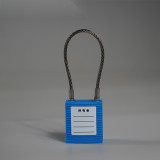 鋼線安全掛鎖（藍）鋼纜繩掛鎖 Lockout掛鎖 上鎖掛牌 14687 - 藍色Φ3.2mm×150mm