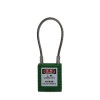 鋼纜線安全掛鎖（綠色）小孔徑掛鎖 小鎖孔專用掛鎖 上鎖掛牌 14688 - 綠色Φ3.2mm×150mm