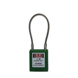 鋼纜線安全掛鎖（綠色）小孔徑掛鎖 小鎖孔專用掛鎖 上鎖掛牌 14688 - 綠色Φ3.2mm×150mm