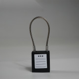 鋼線安全掛鎖（黑色）LOCKOUT上鎖掛牌掛鎖 安全鎖具 14689 - 黑色Φ3.2mm×150mm