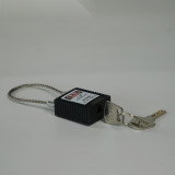 鋼線安全掛鎖（黑色）LOCKOUT上鎖掛牌掛鎖 安全鎖具 14689 - 黑色Φ3.2mm×150mm