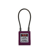 鋼線安全掛鎖（紫）LOCKOUT掛鎖 小鎖孔專用掛鎖 14691 - 紫色Φ3.2mm×150mm