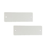 長方形空白塑膠吊牌（100個裝）25.4×76.2mm 白色 14840 - 白色50.8×50.8mm