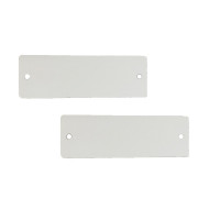 長方形空白塑膠吊牌（100個裝）25.4×76.2mm 白色 14840 - 白色50.8×50.8mm