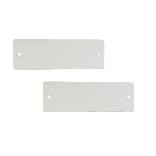 長方形空白塑膠吊牌（100個裝）25.4×76.2mm 白色 14840 - 白色50.8×50.8mm