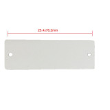 長方形空白塑膠吊牌（100個裝）25.4×76.2mm 白色 14840 - 白色50.8×50.8mm