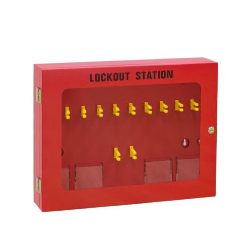 鎖具管理箱（空箱）掛鎖存放箱 掛鎖管理箱 掛鎖存放櫃 14739 - 紅色560×460×70mm