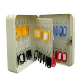 48位鑰匙箱 鋼製壁掛式鑰匙收納盒帶鎖 15459 - 灰白色250×200×75mm