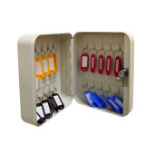 20位鑰匙箱 鋼製壁掛式鑰匙收納盒帶鎖 15458 - 灰白色200×160×75mm