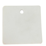方形空白塑膠吊牌（100個裝）38.1×38.1mm 白色 14815 - 白色38.1×38.1mm