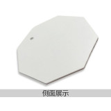 八邊形空白塑膠吊牌（100個裝）φ50.8mm 白色 塑膠小吊牌 14832 - 白色Φ50.8mm