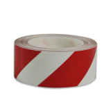 耐磨型劃線膠帶（紅色/白色）加厚型劃線膠帶 覆膜保護膠帶5cm×22m 15624 - 紅/白50mm×22m