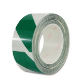 耐磨型劃線膠帶（綠/白）條紋警示膠帶 6S管理膠帶5cm×22m 15625 - 綠/白50mm×22m