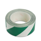 耐磨型劃線膠帶（綠/白）條紋警示膠帶 6S管理膠帶5cm×22m 15625 - 綠/白50mm×22m