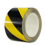 耐磨型劃線膠帶（黃色/黑色）虎紋警示膠帶 5S劃線膠帶7.5cm×22m 15632 - 黃/黑75mm×22m