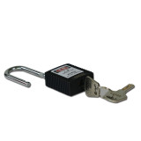 聚酯安全掛鎖（黑色）彩色工程塑膠安全掛鎖 加標鎖定掛鎖 14661 - 黑色Φ6mmH38mm