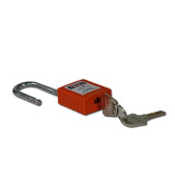 工程塑膠安全掛鎖（橘色）聚酯安全掛鎖 彩色安全掛鎖 14662 - 橙色Φ6mmH38mm