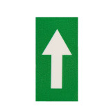 流向箭頭標示 國標消防化工管線指示貼紙 綠底白箭頭 100*200mm 15426 - 綠白100×200mm