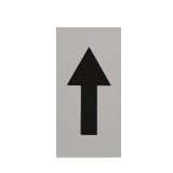 管道流向箭頭標識（淺灰/黑）10片裝 25×50mm 箭頭標貼 15412 - 淺灰黑25×50mm