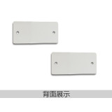 長方形空白塑膠吊牌（100個裝）25.4×50.8mm 紅色 14833 - 紅色25.4×25.4mm