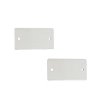 長方形空白塑膠吊牌（100個裝）25.4×50.8mm 白色 14839 - 白色38.1×38.1mm