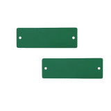 長方形空白塑膠吊牌（100個裝）25.4×76.2mm 綠色 14836 - 綠色50.8×50.8mm