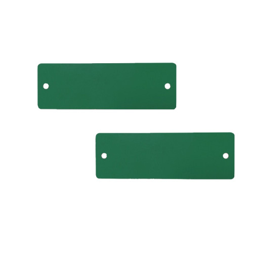長方形空白塑膠吊牌（100個裝）25.4×76.2mm 綠色 14836 - 綠色50.8×50.8mm
