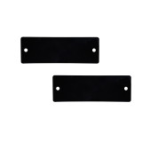 長方形空白塑膠吊牌（100個裝）25.4×76.2mm 黑色 14838 - 黑色31.8×31.8mm