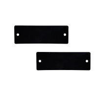 長方形空白塑膠吊牌（100個裝）25.4×76.2mm 黑色 14838 - 黑色31.8×31.8mm