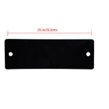長方形空白塑膠吊牌（100個裝）25.4×76.2mm 黑色 14838 - 黑色31.8×31.8mm