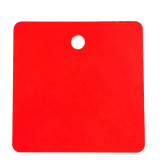 方形空白塑膠吊牌（100個裝）50.8×50.8mm 紅色 14804 - 紅色50.8×50.8mm