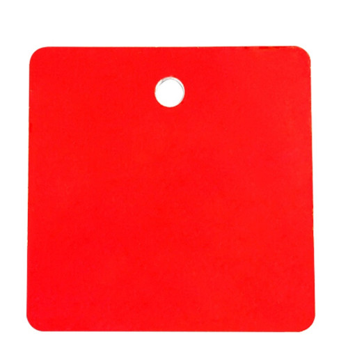 方形空白塑膠吊牌（100個裝）50.8×50.8mm 紅色 14804 - 紅色50.8×50.8mm