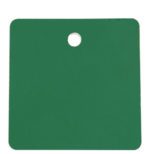 方形空白塑膠吊牌（100個裝）31.8×31.8mm 綠色 14806 - 綠色31.8×31.8mm