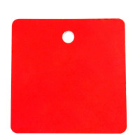 方形空白塑膠吊牌（100個裝）31.8×31.8mm 紅色 14802 - 紅色31.8×31.8mm