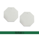 八邊形塑膠號碼編號吊牌（100個裝）φ31.8mm 綠色/白色 編號001-100 14868 - 綠白Φ38.1mm