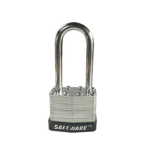 長樑鋼製千層安全掛鎖（黑色）LOTO掛鎖 鋼製掛鎖 鎖頭 14716 - 黑色鎖梁Φ6mm鎖體長37mm鎖桿長度52mm