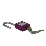 聚酯安全掛鎖（紫色）彩色安全掛鎖 LOCKOUT塑膠安全掛鎖 14663 - 紫色鎖梁Φ6mm高38mm