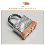 鋼製千層安全掛鎖（橘色）加標鎖定安全掛鎖 動力源鎖定掛鎖 14710 - 橙色鎖梁Φ6mm鎖體長37mm鎖桿長度25mm