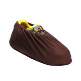 13752 網布防滑底鞋套（10雙裝）棕色 透氣網布防滑鞋套 機房布鞋套 樣品間布鞋套 - 棕色網眼布