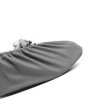 網布防滑底鞋套 室內布鞋套 無塵車間樣品屋居家腳套 10雙裝深灰色 13753 - 深灰色網眼布