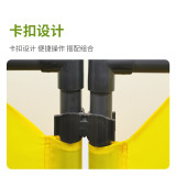 折疊布圍籬（禁止通行）黃色 伸縮折疊布藝圍籬 三折圍擋 13760 - 黃色970x580mm