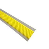 PVC樓梯包邊防滑條 辦公學校疏散通道 大理石階梯止滑條 黃灰寬5cm長25m 13861 - 黃間灰5cmx25mx3mm