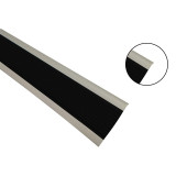 PVC樓梯包邊防滑條 辦公學校疏散通道 大理石階梯止滑條 黑灰寬5cm長25m 13863 - 黑灰2cmx25mx3mm