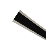 PVC樓梯包邊防滑條 辦公學校疏散通道 大理石階梯止滑條 黑灰寬5cm長25m 13863 - 黑灰2cmx25mx3mm